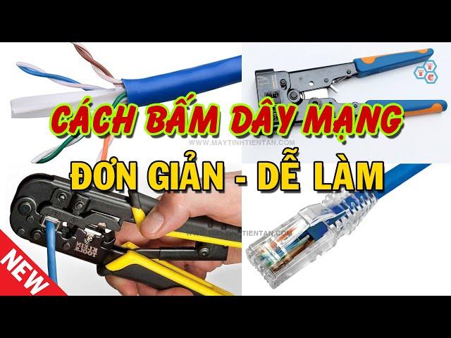 Cách bấm dây mạng LAN Cat 6 chuẩn B chính xác mới nhất