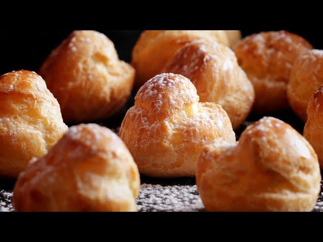 Easy Cream Puffs With Pastry Cream Recipe!