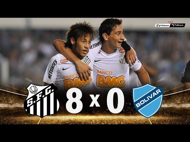 Santos 8 x 0 Bolivar (Neymar's show) ● 2012 Libertadores Extended Highlights & Goals HD