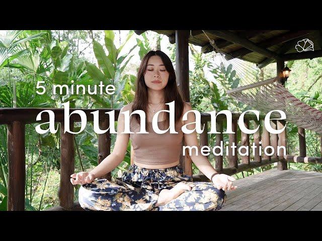 5 Minute Guided Morning Meditation for Abundance 