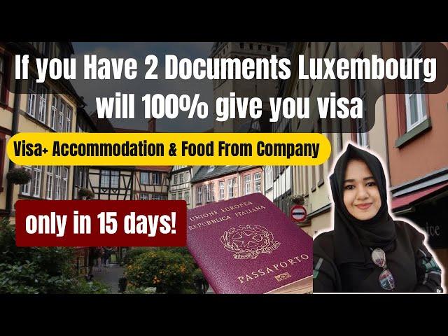 Luxembourg Work Visa How to apply Online 2024 #europe #job