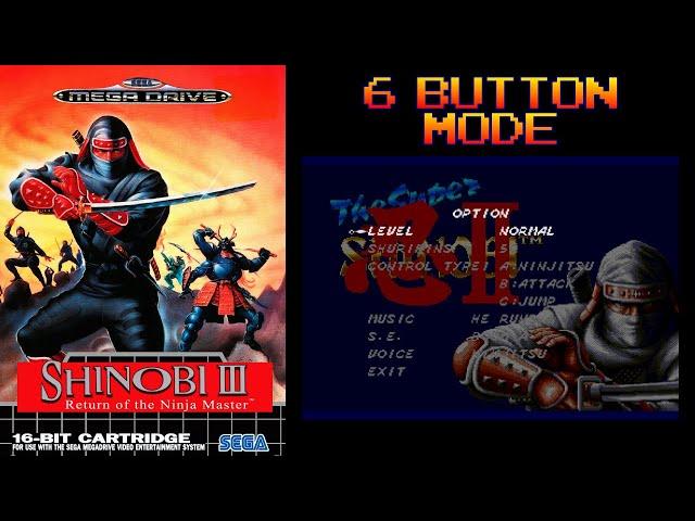 Shinobi 3 (The Super Shinobi 2) / Play with 6 Buttons / Mega Drive - Sega Genesis