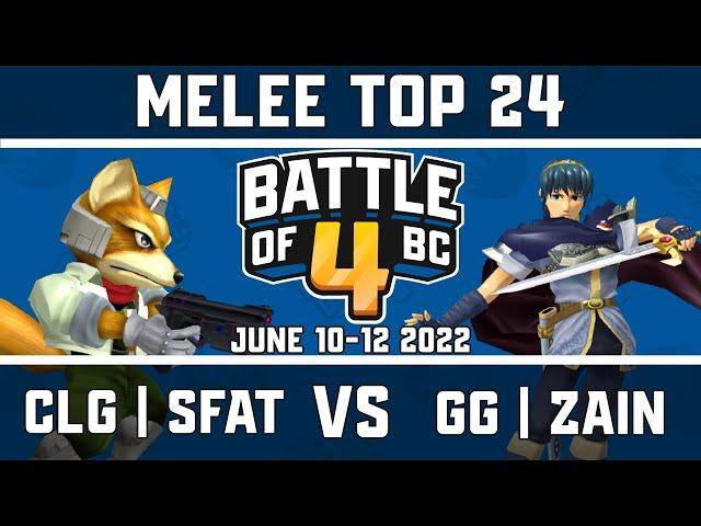 CLG | SFAT vs GG | Zain - Melee Singles Top 24 - Battle of BC 4