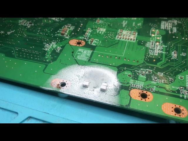 Using a freeze spray to find a shorted ceramic capacitor