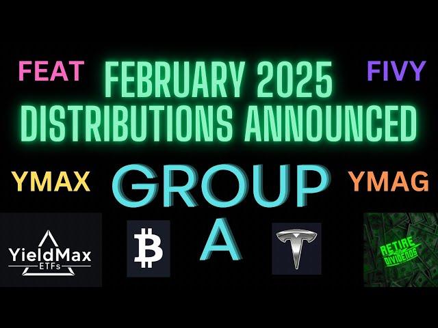 YieldMax February 2025 Group A Distribution Announced (TSLY, OARK, YBIT, TSMY, FEAT,  FIVY & more)