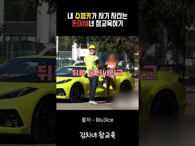 슈퍼카가 자기꺼라는 김치녀 참교육