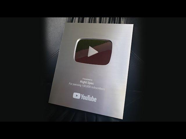 Silver Award Unboxing for Right Spec 100k Subscriber