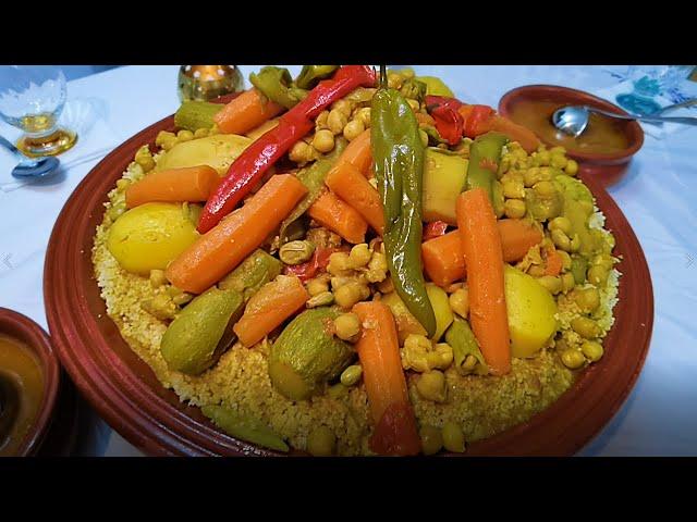 Mächtiges Couscous Rezept  Original marokkanischer Couscous