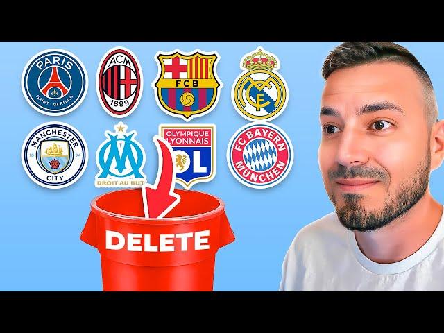 I Deleted Every Big Club From Football ️