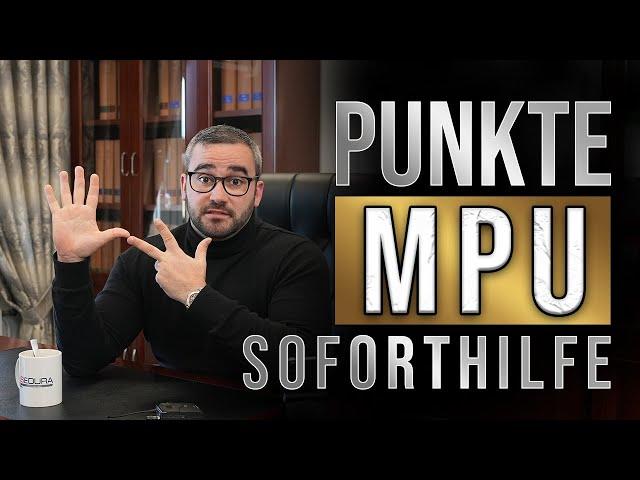 PUNKTE MPU Soforthilfe | MPU Hilfe und Vorbereitung | 2023