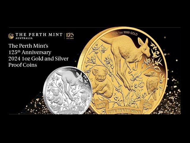 The Perth Mint's 125th Anniversary 2024 1oz Gold and Silver Proof Coins