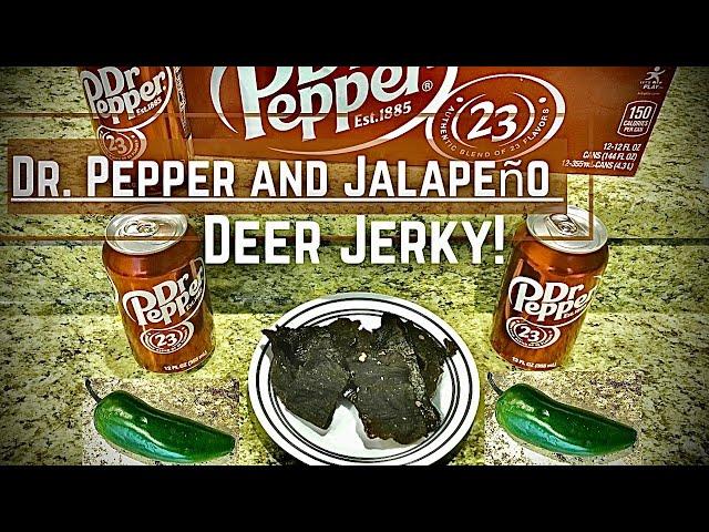 Dr. Pepper Jalapeno Deer Jerky!  The BEST deer jerky recipe I have tried!!!