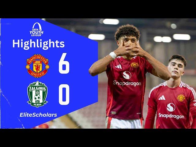 Highlights Manchester United U19 vs Žalgiris U19 | 6 - 0 | UEFA Youth League Highlights 06/11/24