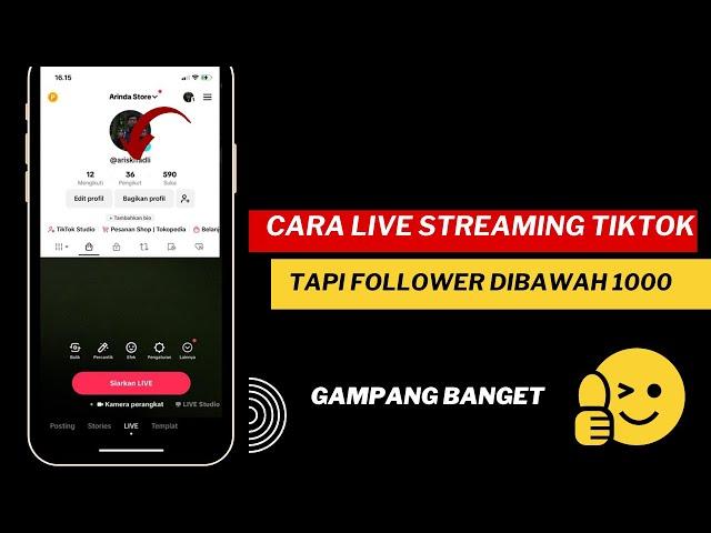 Cara live Di Tiktok Tanpa 1000 Followers 2024 - Dapat uang live tiktok