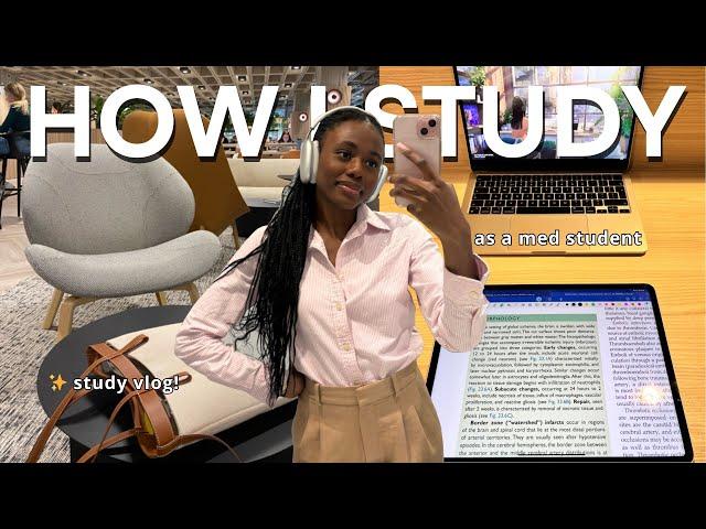 Study Vlog | How I Study in Med School (detailed!!)