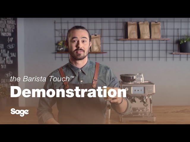 The Barista Touch™ | Make third wave specialty coffee with a touchscreen | Sage Appliances UK