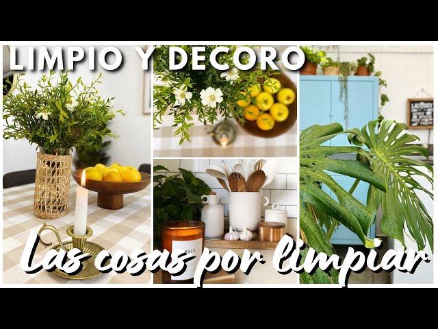 Limpieza detallada en la Cocina | Dejando Bonita la casa reutilizando decoración que ya tenía aquí