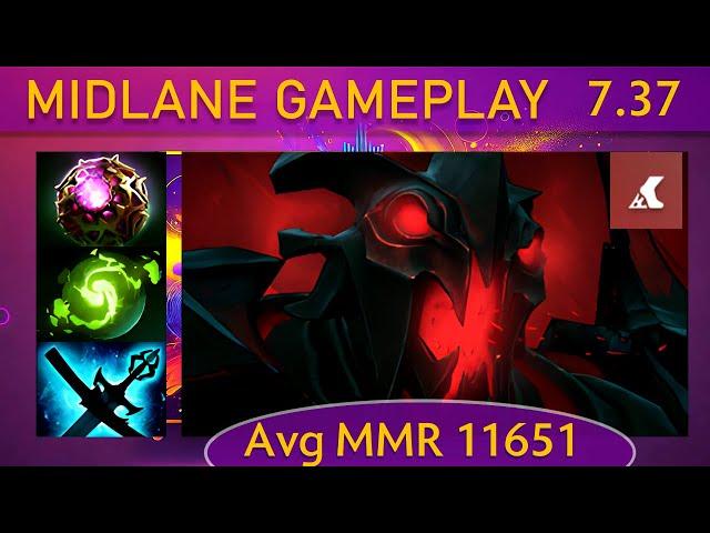  7.37 Shadow Fiend |KDA - 26 KP - 82%| New patch Mid Gameplay - Dota 2 Top MMR