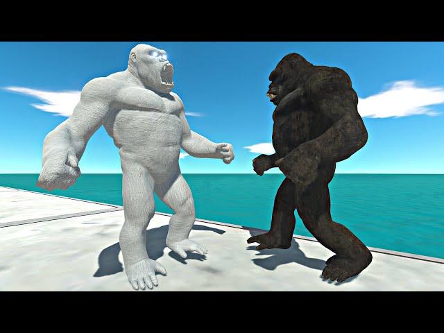 Mutant Primates vs Stone Itself on Stone Island - Animal Revolt Battle Simulator