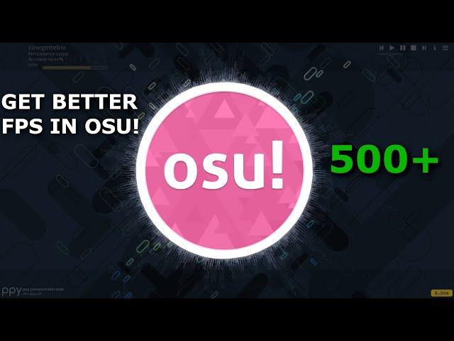 GET MORE FPS IN OSU! + other games