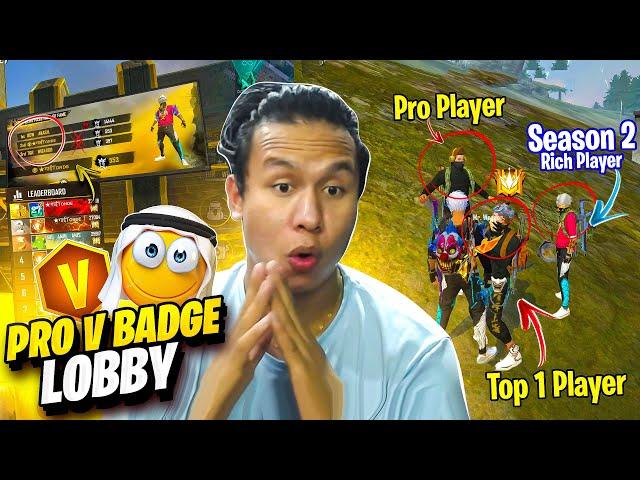Pro V Badge Youtuber & Rich Season 2 Hiphop Player with Asian Scarf Top 1 Grandmaster Lobby  Tonde