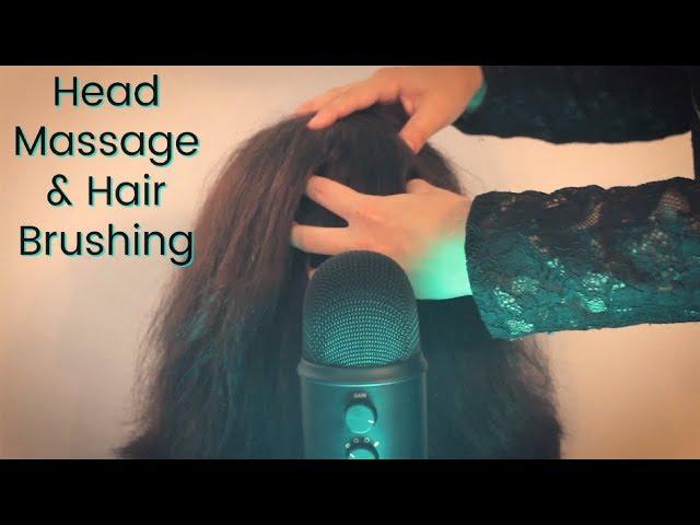 ASMR Relaxing Hair Brushing & Head Massage | Real Person | Stress Relief - No Talking