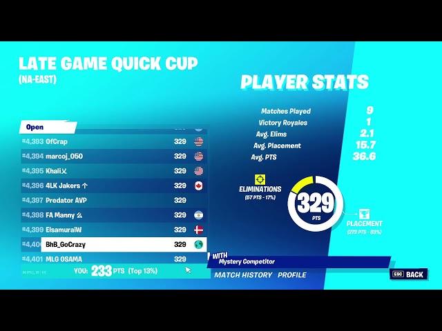 late game solo cup!