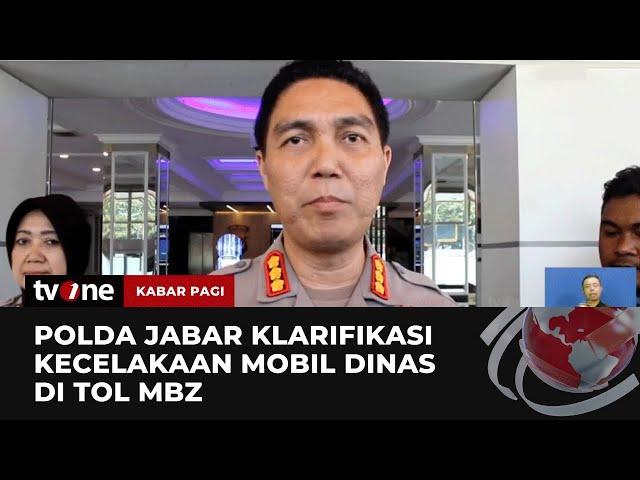 Mobil Dinas Polisi yang Alami Kecelakaan di MBZ Milik Pejabat Utama Polda Jabar | Kabar Pagi tvOne