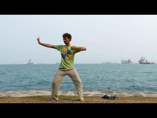 BaduanJin Qigong posture #2  Pulling the Bow