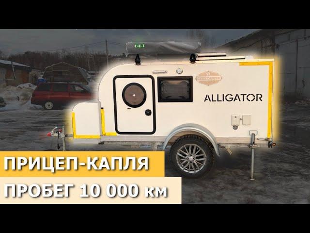 РЕАЛЬНЫЙ осмотр и ОТЗЫВ спустя 10 000 км прицеп-кемпер Alligator. Обзор каравана / автодома