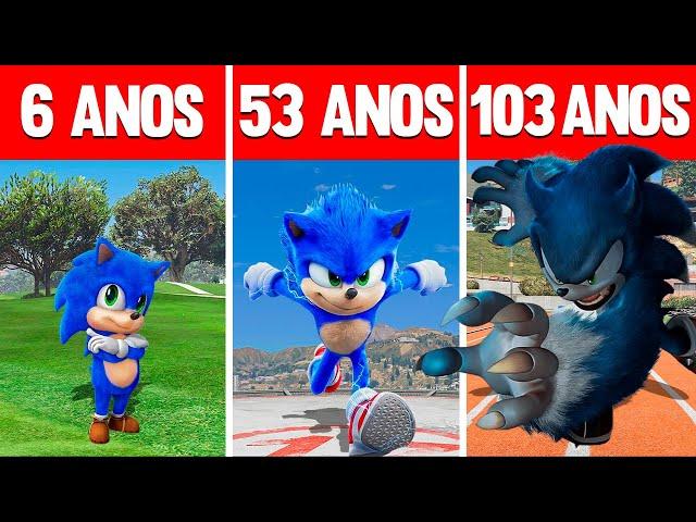 SOBREVIVENDO 103 ANOS COMO SONIC NO GTA 5