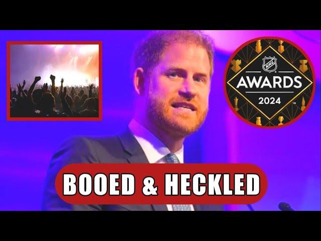 Harry BOOED And HECKLED By Angry Crowd At The 2024 NHL Awards Stage As He is Called To Present Award