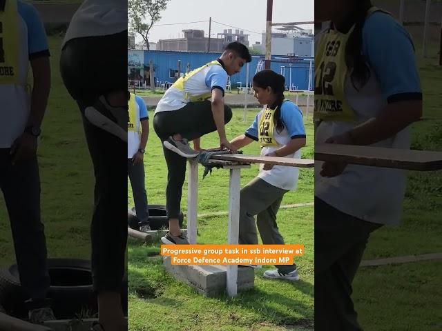 Progressive group task in ssb interview at Force Defence Academy Indore MP