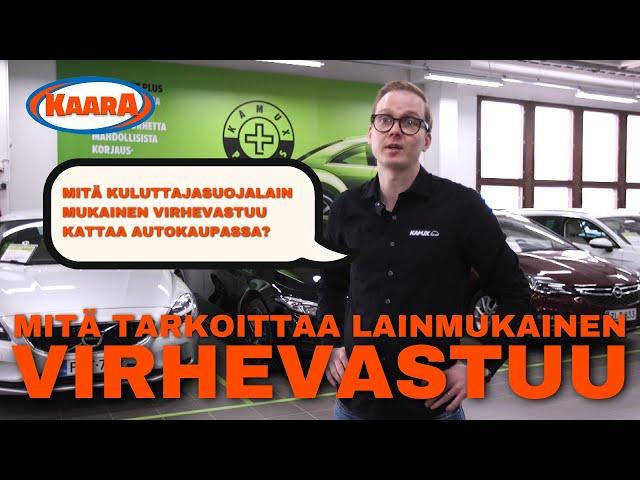 Mitä kattaa autokaupassa lainmukainen virhevastuu?