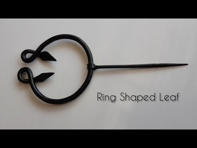 AnNafi® Medieval Celtic Cloak Pin| Black Vintage Viking Brooch/Forged Pins