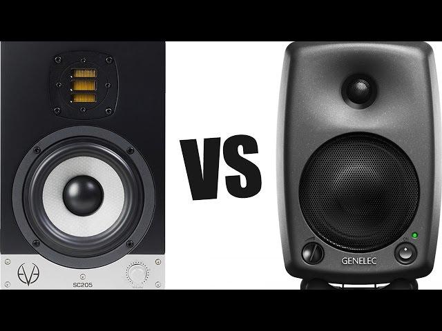 Eve Audio SC205 vs Genelec 8030 (sound test, studio monitors review, comparison)