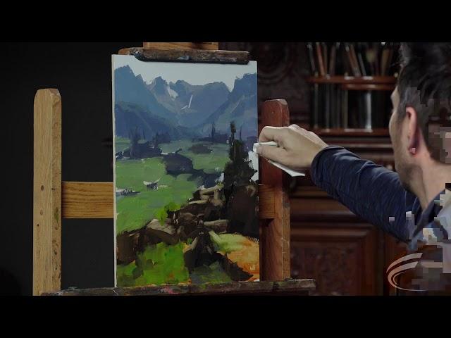 Painting Landscapes w/ Dave Santillanes (High Speed View)