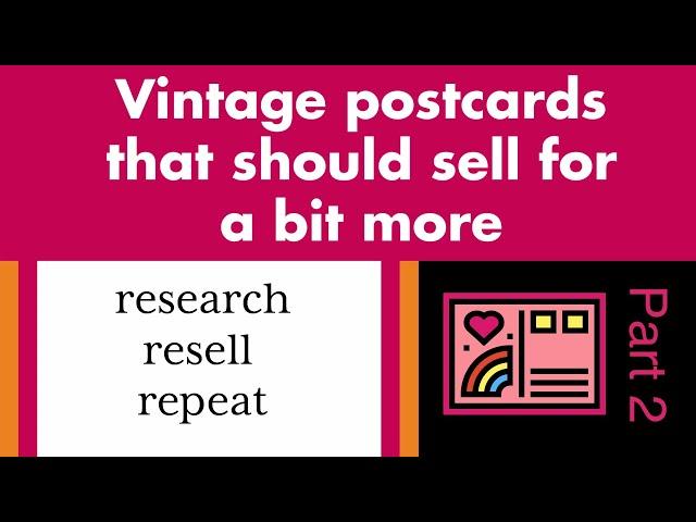 HOW TO PRICE VINTAGE POSTCARDS | these are easy to find but worth a bit more