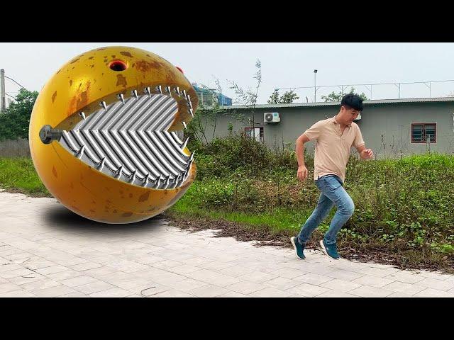 Pacman In Real Life - Robot Pac man is back!