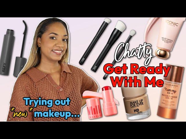 CHATTY GRWM | *NEW* Make Up For Ever HD Foundation AGAIN?! Water Powder Serum?! Curvy Mascara!