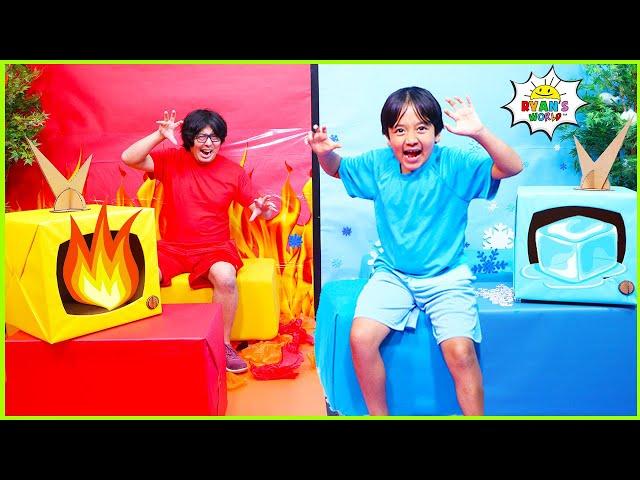 HOT VS COLD Challenge Ryan vs Daddy 1hr Kids Show