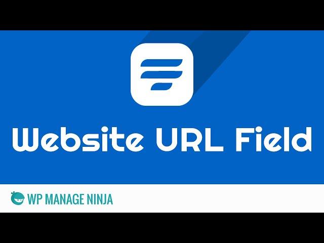 Website URL Input Field in WP Fluent Form WordPress Plugin