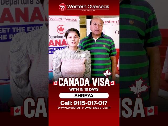 Canada Study Visa Approved within 10 Days | Western Overseas Pre-Departure Expertise Unveiled!