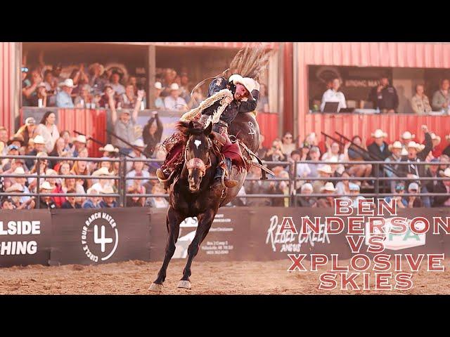 Ben Anderson VS XPLOSIVE SKIES  Hardgrass Bronc Match, 2023