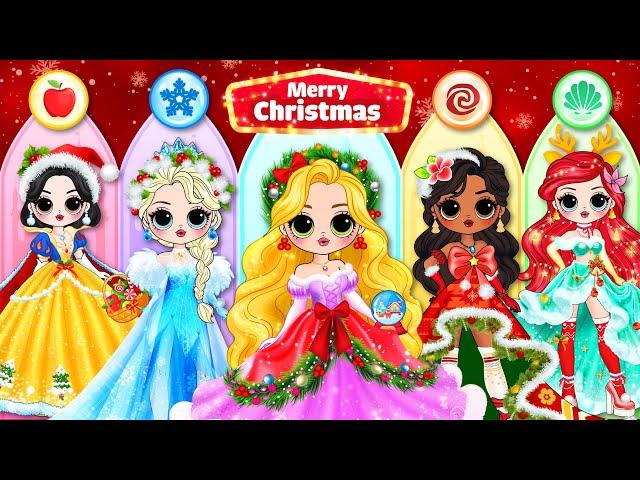 Merry Christmas Fashion: Disney Princess Dress Up | DIY Paper Dolls Fashion