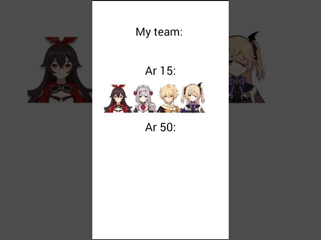 she will never leave my team #genshinimpact #hoyoverse #memes #fischl #arlecchino #hutao #furina