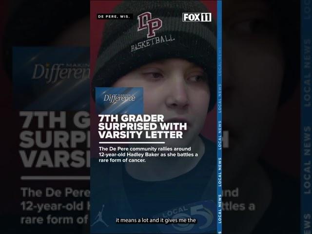 Cancer patient, 12, receives varsity basketball letter