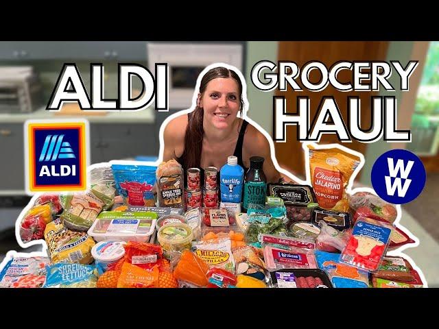 HEALTHY ALDI GROCERY HAUL | My Weight Loss Journey | WW (WeightWatchers) points, calories & macros