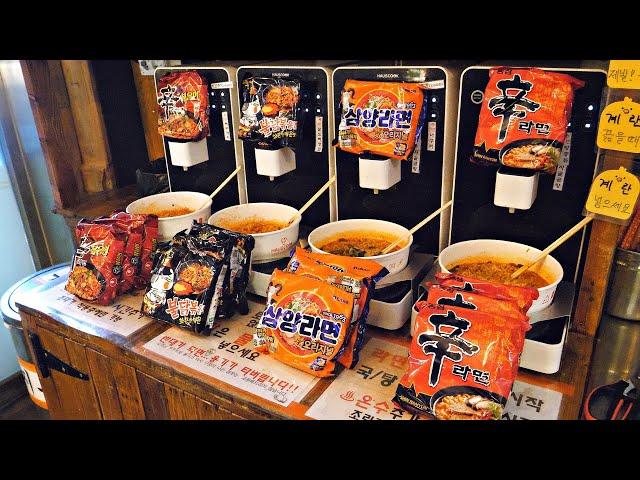 Ramen Heaven! All toppings are free?! 24 hour unmanned ramen restaurant / korean street food