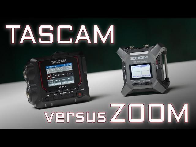 Tiny but Mighty Audio Recorder — TASCAM FR-AV2 vs ZOOM F3